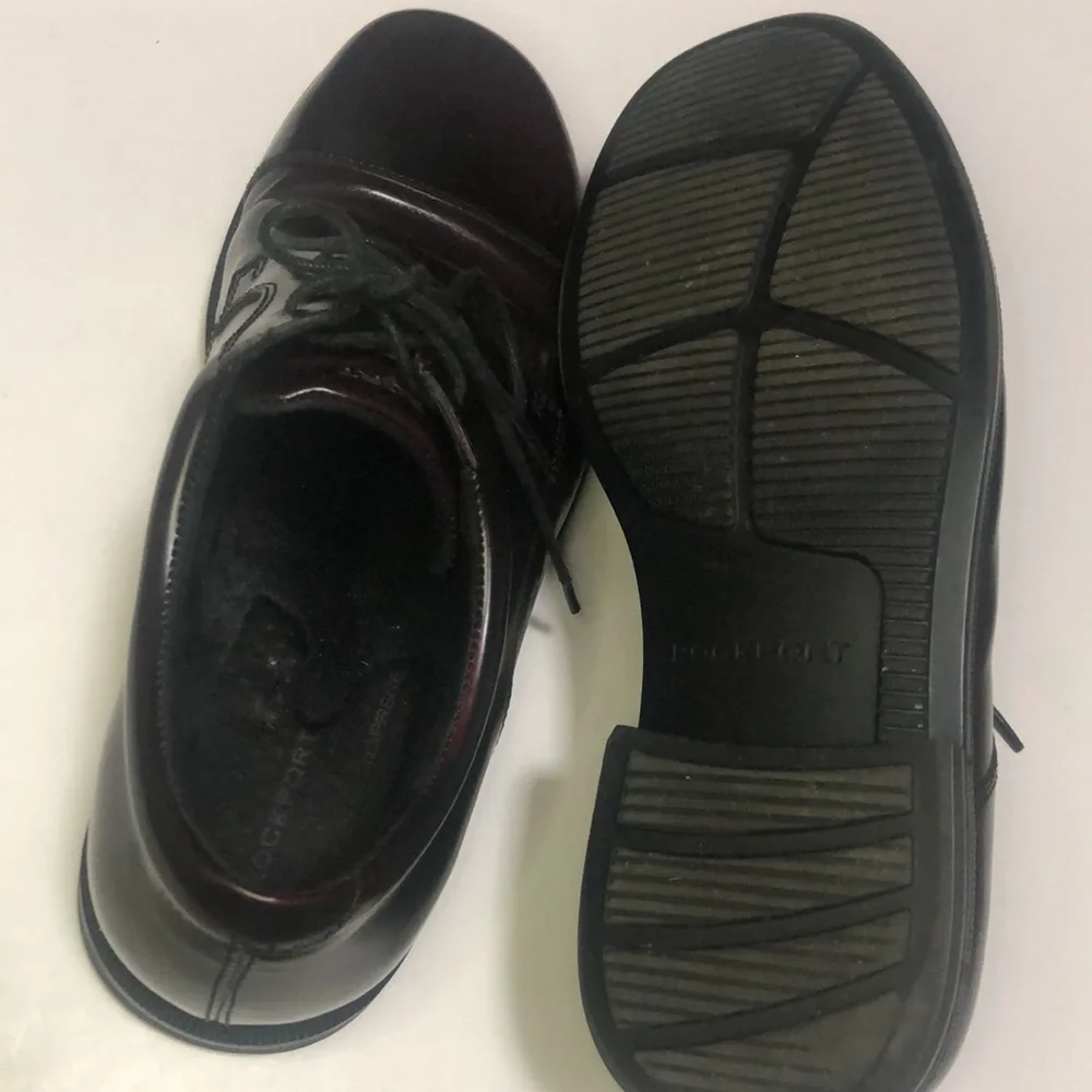 Rockport Adiprene by Adidas Burgundy Dark Red‎ Oxford Men’s Dress Shoe 7.5 Wide